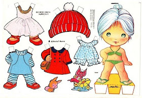 mariquitas muñecas de papel