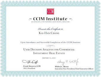 CCIM Certificate - CI-103 User Decision Analysis For Commercial Investment Real Estate