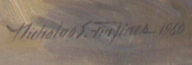 Close up of signature from "Early California Vaquero"