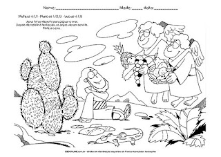 tia paula desenhos de jesus no deserto