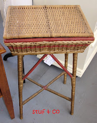 WICKER SEWING BASKET