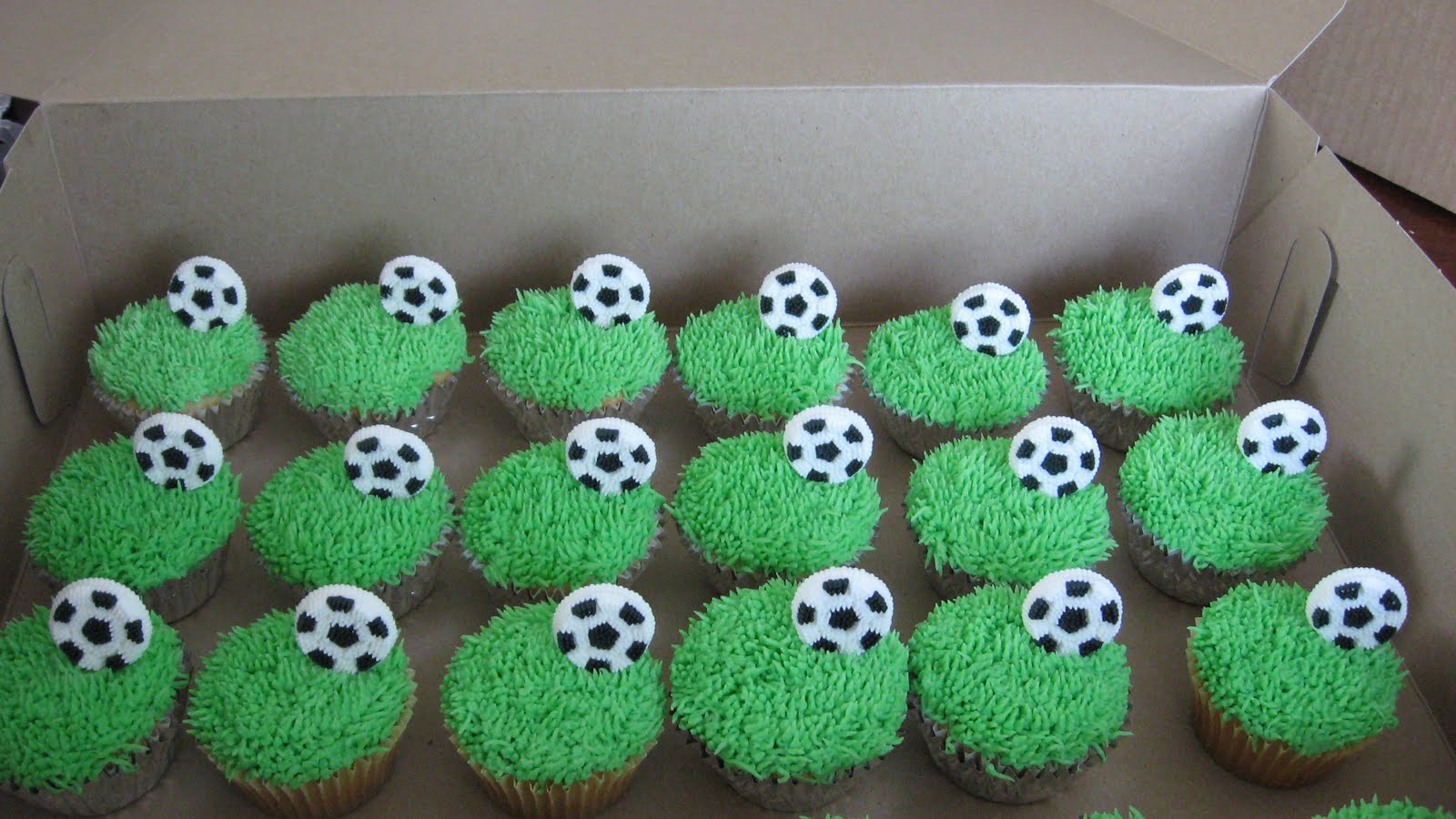 All Things Sweet Soccer Cupcakes