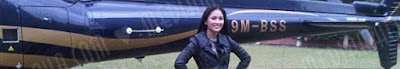 Fasha Sandha naik helikopter Jejai