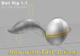 art of Joe Daniels: Animation Rigs: Ball  - includes Tail