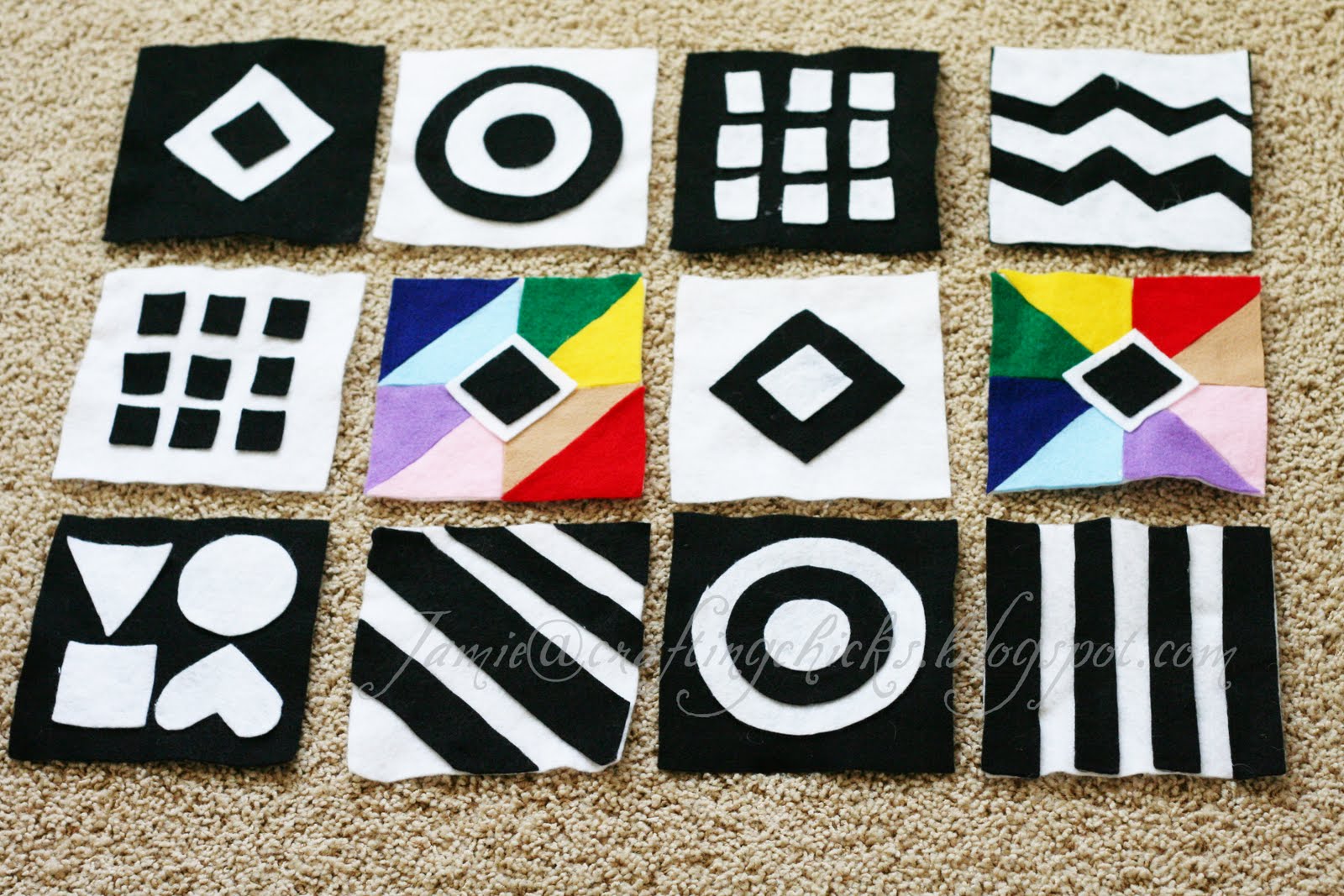 Playtime Felt Squares for Baby The Crafting Chicks