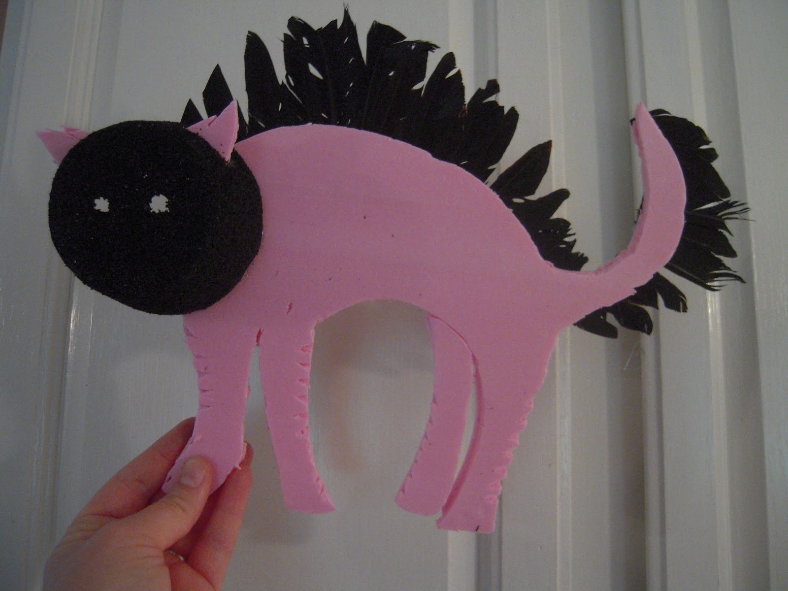 Marvelously Messy Black Halloween Cat Craft Mean Kitteh.