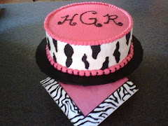Hannah's Zebra Stripe Birthday Cake