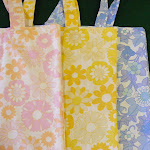 My upcycled bedding eco bags