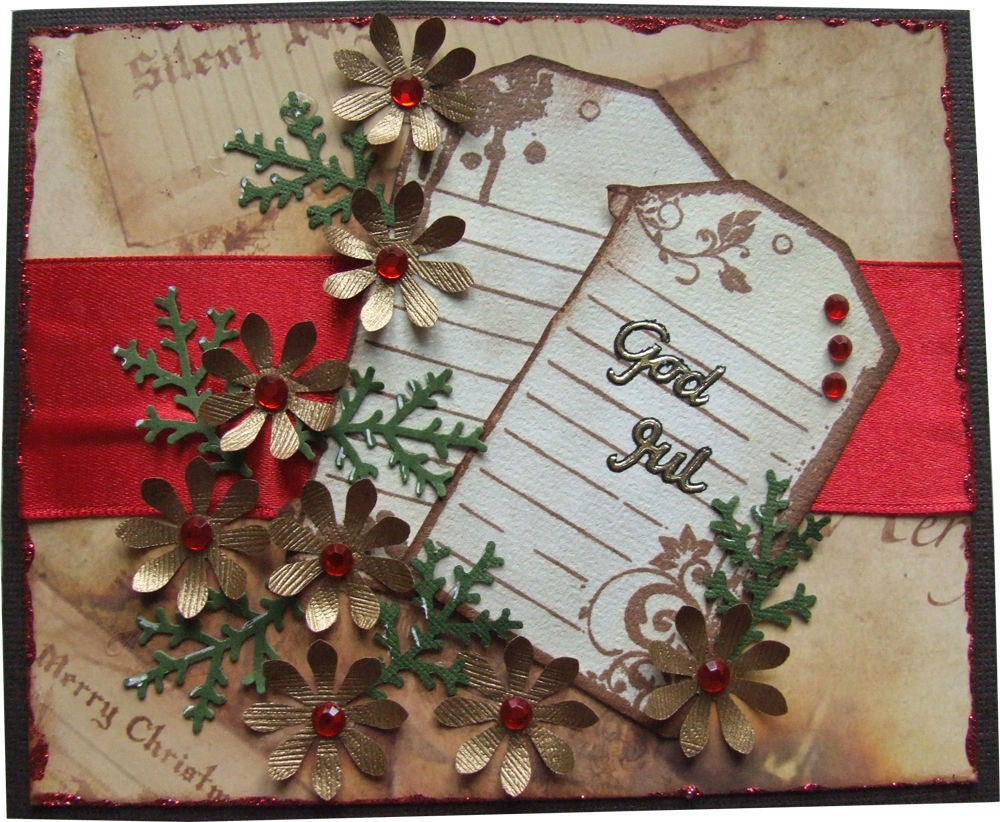 Stämpelkällaninspiration Julkort