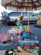 Miss Scarlet tailgating at the Jimmy Buffett concert in San Diego 10-08