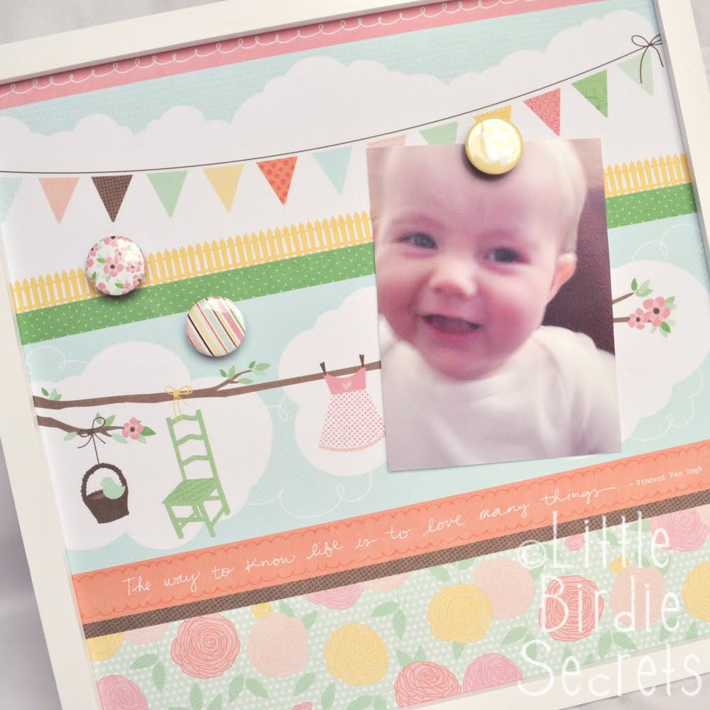 Scrapbook Page Tutorial | easy magnetic scrapbook page tutorial little birdie secrets Scrapbook Page Tutorial | easy magnetic scrapbook page tutorial little birdie secrets