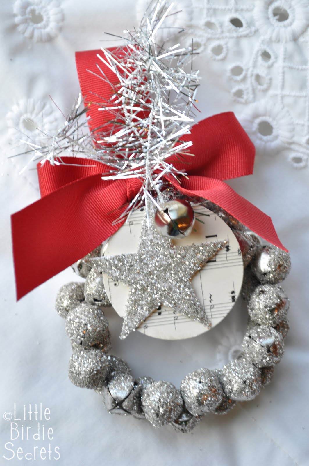 glass glitter jingle bell wreath tutorial little birdie glass glitter jingle bell wreath tutorial little birdie