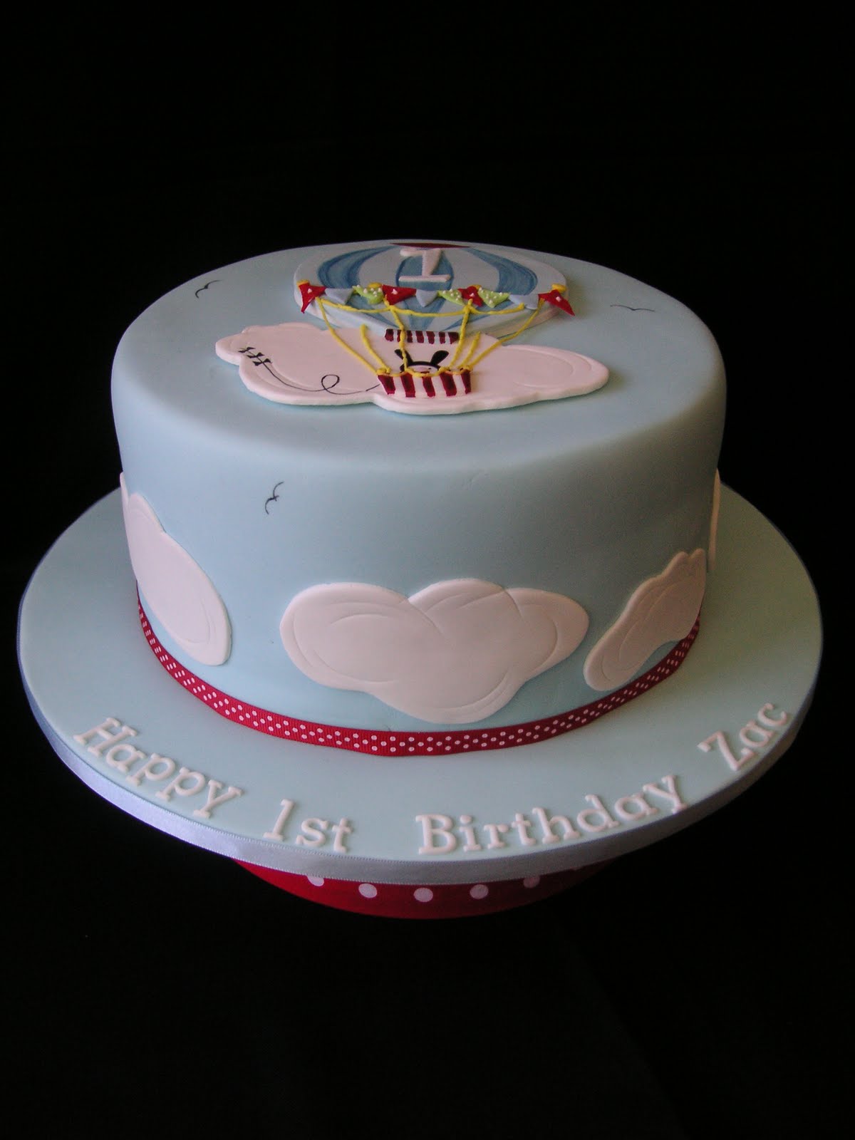 Just call me Martha Balloon 1st birthday cake
