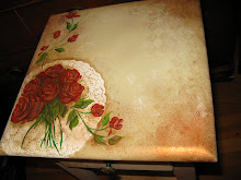 Roses on White Doily