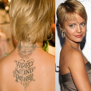 Lower back celebrity tattoos girls