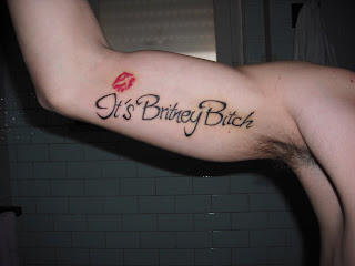 Britney Spears Tattoo in hand boys