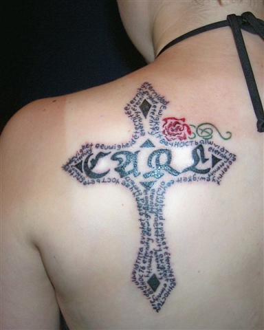 Tattoos for girls on Shoulder " Star & Buterfly "