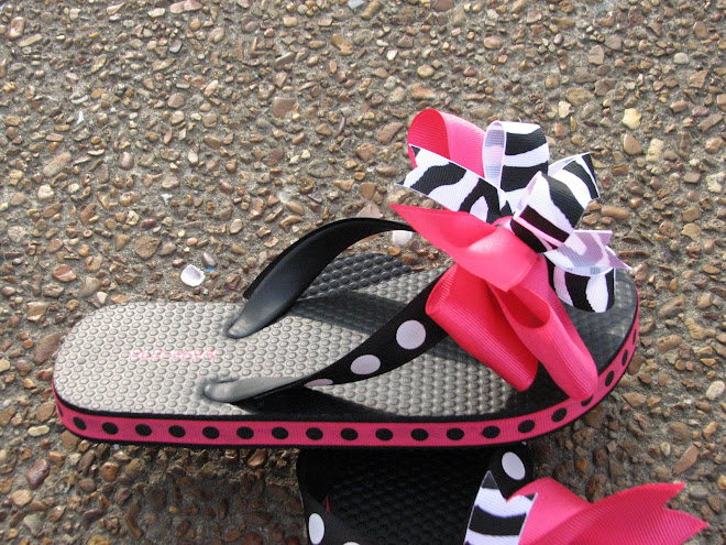 Zebra Flip Flops