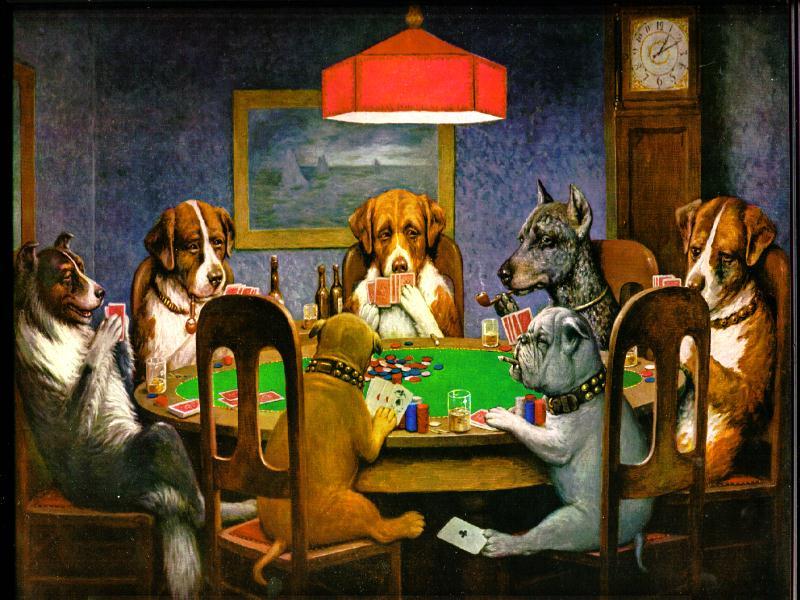We're evacuating the planet. What  paintings do you insist we bring with us? Dogs+poker