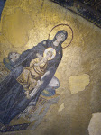 Mary and Jesus on the Ceiling - Hagia Sofia