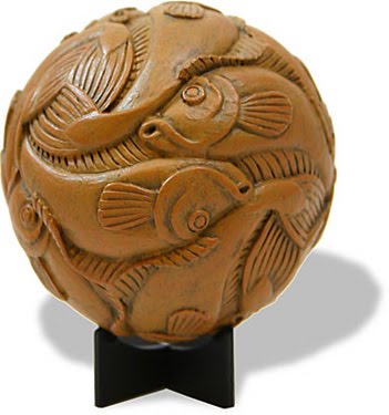 Sphere with Fish, MC Escher