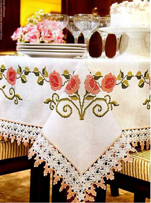 Muestras para punto cruz manteles Imagui