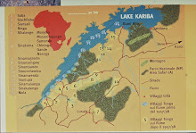 Map of Lake Kariba