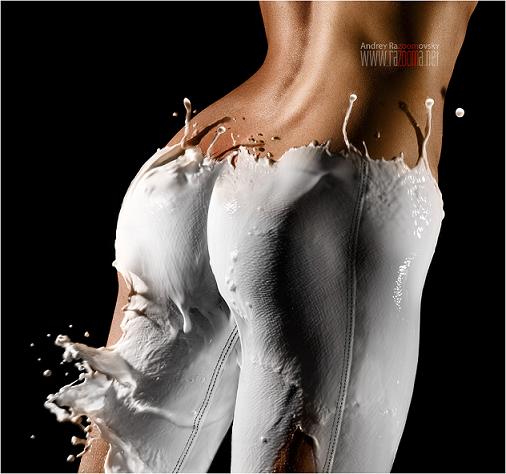 andrey razumovsky mulheres modelos vestidas de leite photoshop
