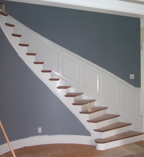 Circular Stairway before handrail