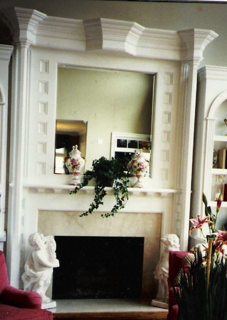 Mirrored Mantel