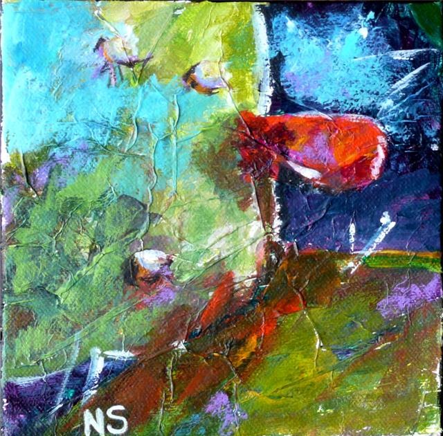 Nancy Standlee Fine Art New Acrylic Paintings Art Journal Pages