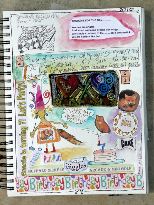 Nancy Standlee Fine Art Art Journal Love Your Life Art Journaling