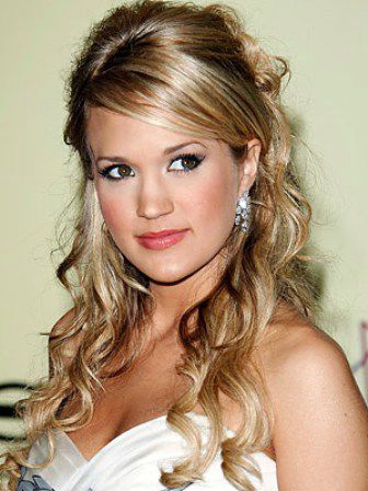 hairstyles for thin hair. curly medium ice blond hairstyle for thin hair