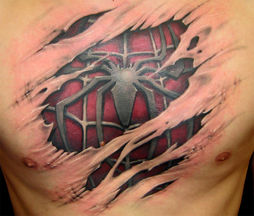 father tattoo. tribal spider tattoo. tribal