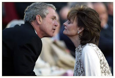 bush kissing