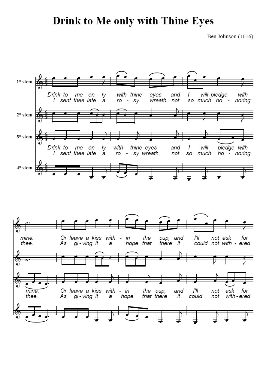 Bouzouki GDAE Drink to me only with Thine Eyes