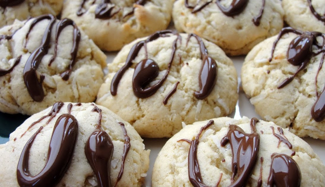 The Pursuit of Happiness Chocolately Drizzle Coconut Cookies