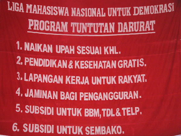 TUNTUTAN RAKYAT untuk KESEJAHTERAAN!