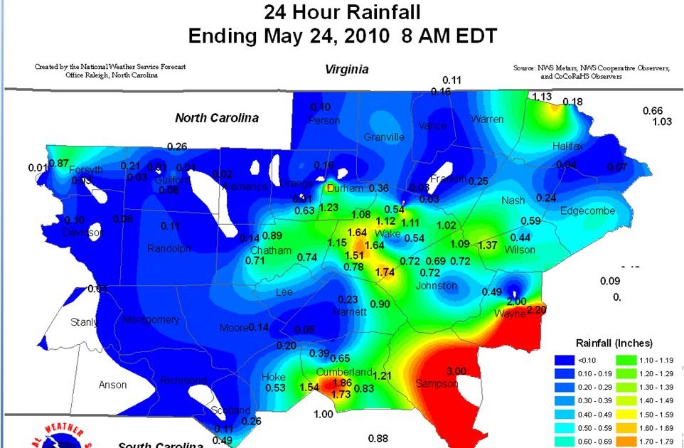 Lee County Emergency Services News and Information 24 Hour Rainfall