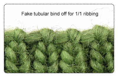 fake tubular 1/1 bind off picture COPYRIGHT