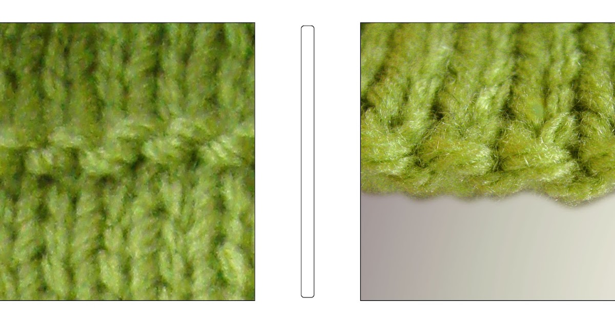 TECHknitting Horizontal fold lines in knitting, part 1 knit sides out