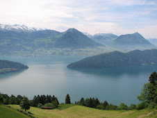 A view from the summit of Rigi-Bahn