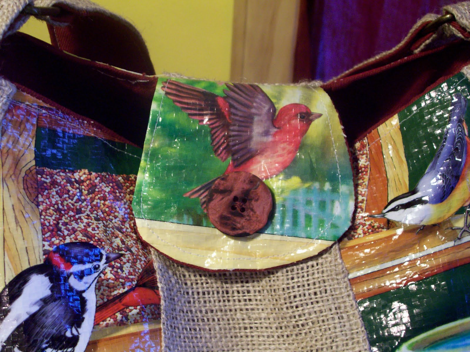 Craftopotamus Recycled Bird Seed Bags