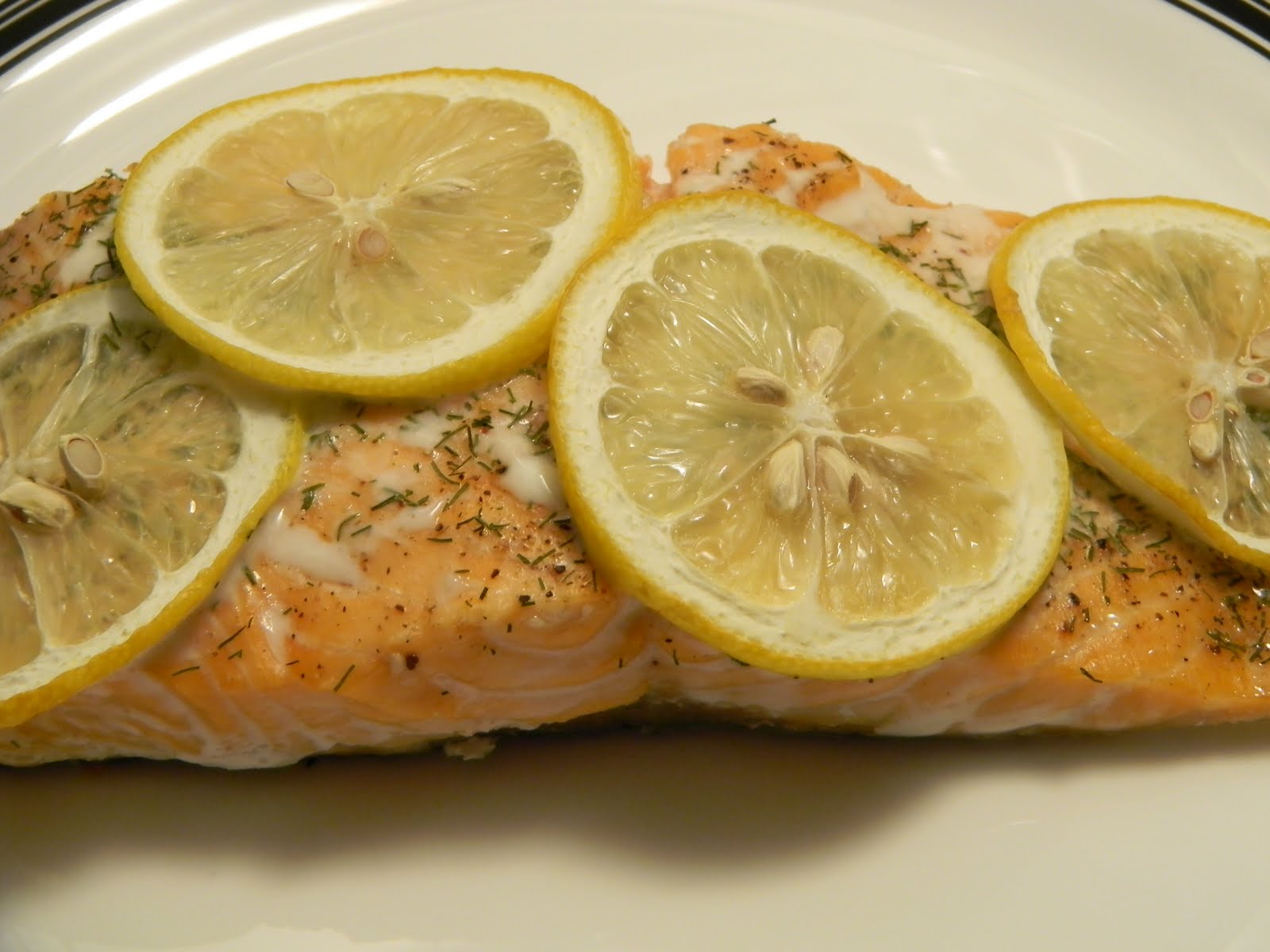 One Day At A Time - From My Kitchen To Yours: Salmon with Lemon and Dill