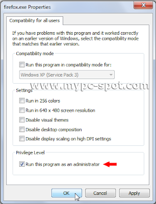 Setting untuk semua user