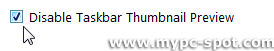 menonaktifkan taskbar thumbnail preview Windows 7