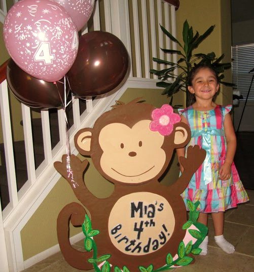 cartoon girl monkeys. for a Girl Monkey Birthday