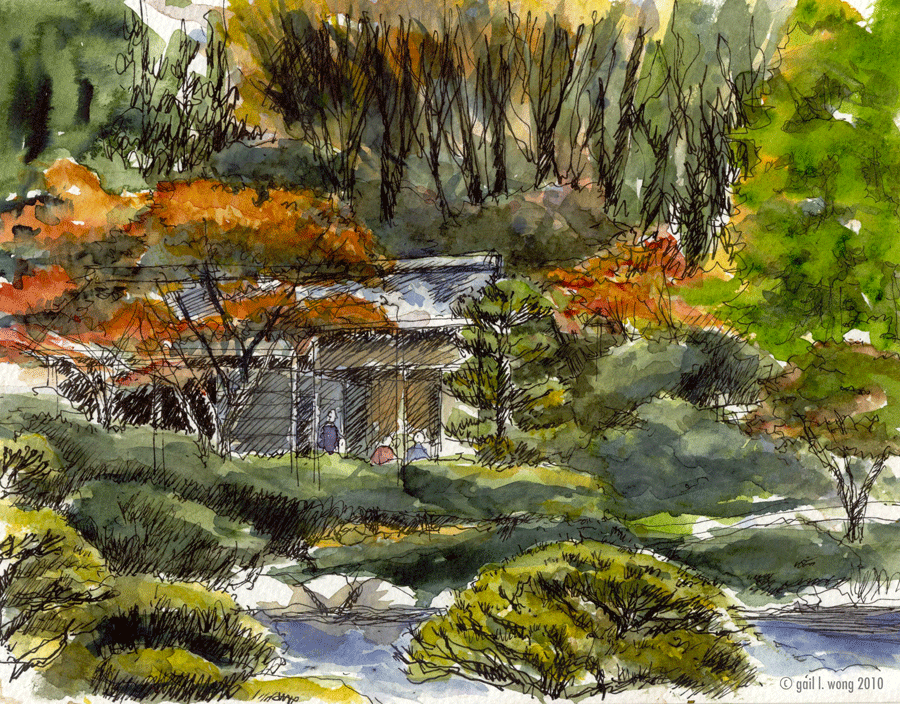 Glwsketchworks Fall Starting To Show At Japanese Tea Garden