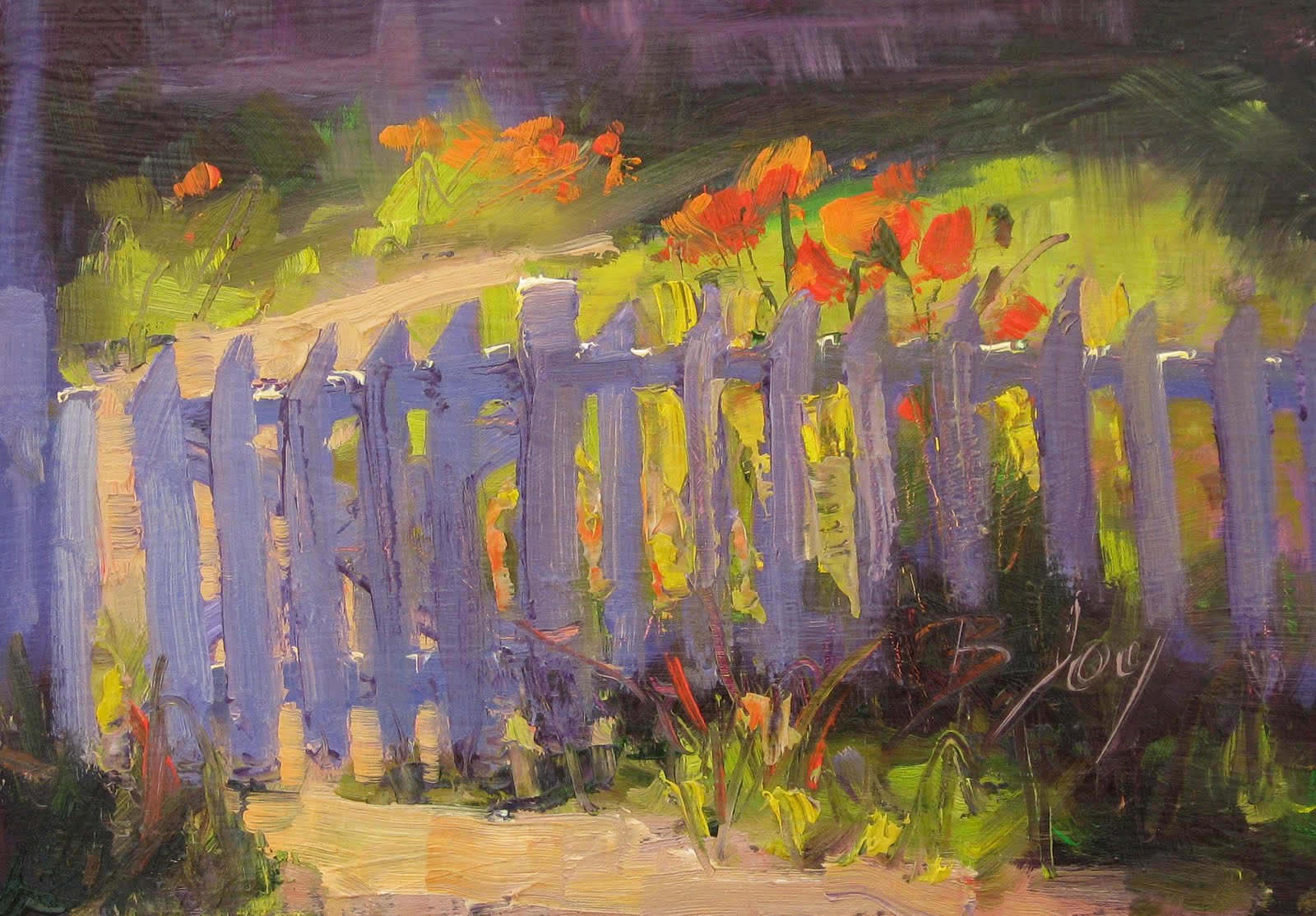 Palette Knife Painters, International Garden and Picket Fence daily