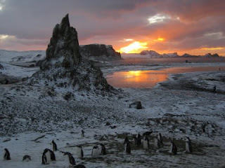 Sunset in Antarctica